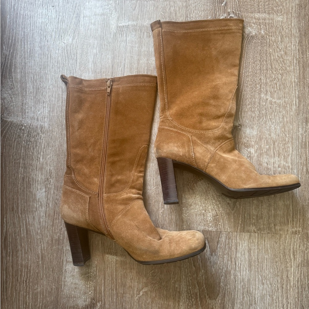 Stuart Weitzman Tan Suede Women's Boots